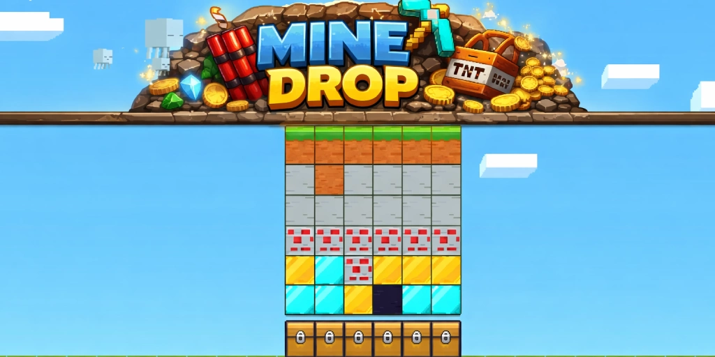 Mine Drop казино Казахстан - промо баннер с бонусами, акциями и специальными предложениями для игроков из Казахстана